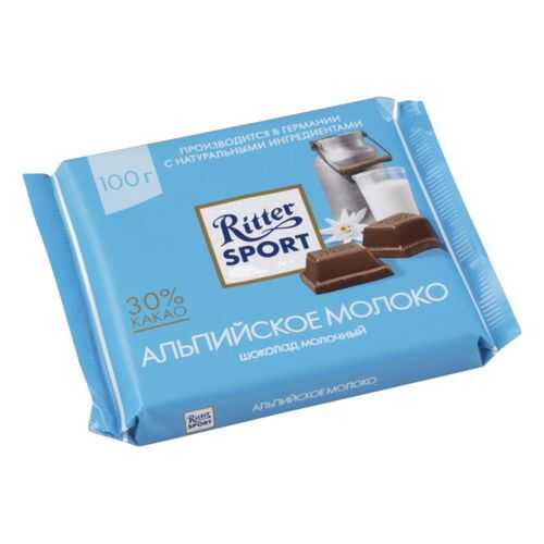 Шоколад молочный Ritter Sport альпийское молоко 100 г в Магнит