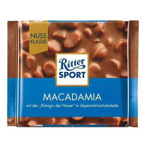 Шоколад Ritter Sport макадамия молочный с обжаренным орехом макадамии 100 г в Магнит