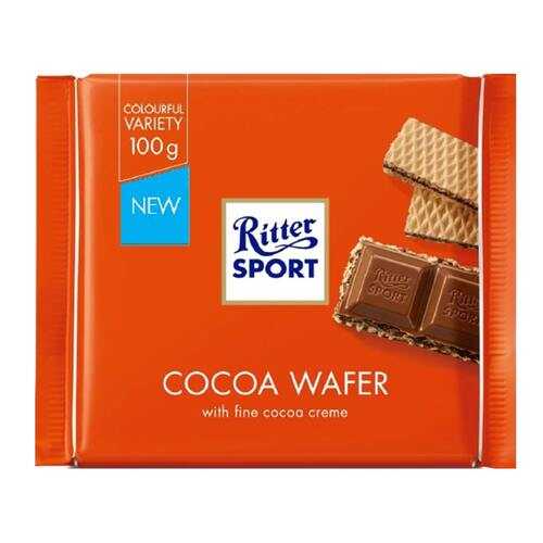 Шоколад Ritter Sport Молочный с начинкой какао и вафли 100г в Магнит