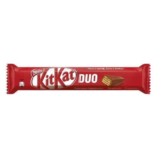 Шоколадный батончик Kit-Kat duo молочный с хрустящей вафлей 58 г в Магнит