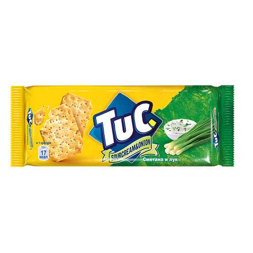 Крекер Tuc mini cо вкусом сметаны и лука 100 г в Магнит