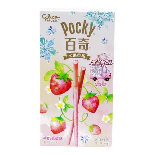 Палочки Glico Pocky со вкусом мороженного и клубники 47 г в Магнит