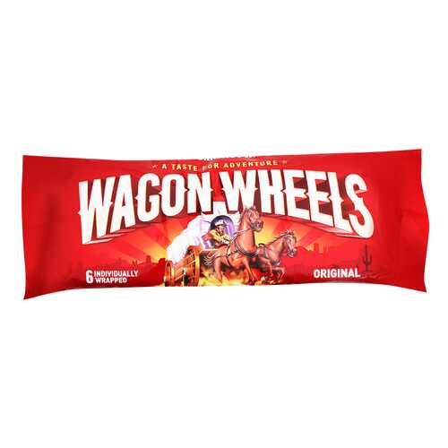 Печенье Wagon wheels original с суфле покрытое глазурью с ароматом шоколада 216 г в Магнит