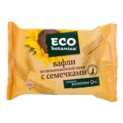 Вафли Еco botanica из цельносмолотой муки с семечками 145 г в Магнит