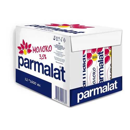 Молоко Parmalat ультрапастеризованное 3.5% 1 л 12 шт в Магнит