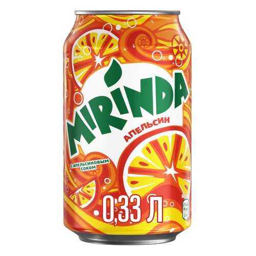 Напиток Mirinda апельсин жестяная банка 0.33 л в Магнит