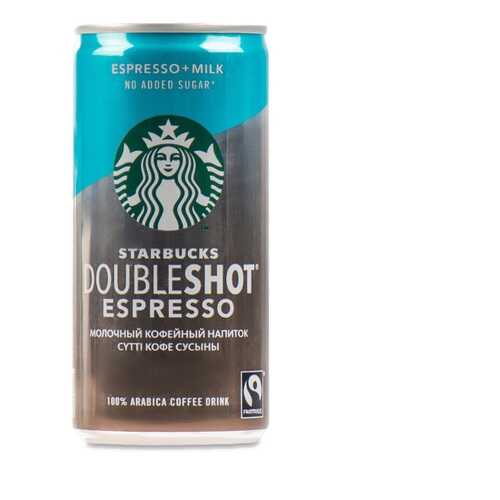 Напиток молочный кофейный Starbucks стерилизованный без сахара Doubleshot Espresso 200 мл в Магнит