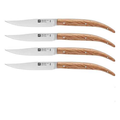 Набор ножей для стейка ZWILLING Steak sets 4шт, дуб в Магнит