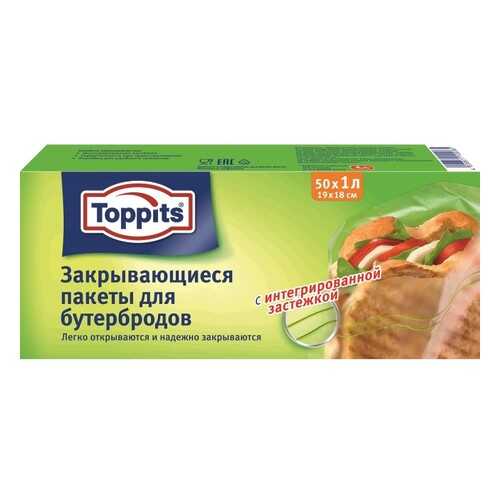 Пакеты Toppits с липучкой 1 л, 50 шт, в Магнит