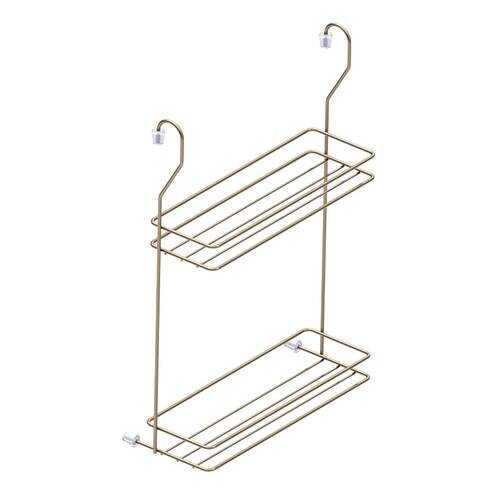 Полка на рейлинг для специй 2 ярусная узкая, бронза MX-426 BA в Магнит